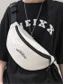 Letter Graphic Fanny Pack