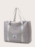 Letter Patch Large Capacity Duffle Bag