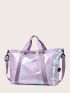 Holographic Double Handle Duffel Bag