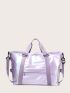 Holographic Double Handle Duffel Bag