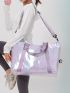 Holographic Double Handle Duffel Bag