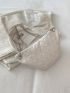 Mini Quilted Detail Chain Decor Fanny Pack