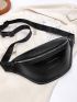 Litchi Embossed Fanny Pack