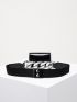 Mini Crocodile Embossed Chain Decor Belt Bag