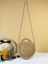 Minimalist Double Handle Straw Bag