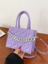 Mini Quilted Chain Decor Square Bag