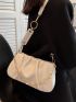 Chain Decor Ruched Bag