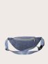 Zip Front Corduroy Fanny Pack