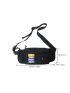 Letter Graphic Reflective Panel Fanny Pack