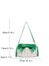 Small Bucket Bag Bow Decor Colorblock