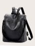 Zip Front Textured Backpack