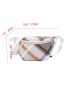 Colorblock Geometric Pattern Waist Bag