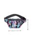 Letter & Camo Print Fanny Pack