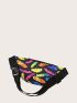 Feather Print Fanny Pack