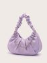 Chain Decor Ruched Bag