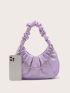 Chain Decor Ruched Bag