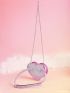 X Care Bears Heart & Bear Graphic Holographic Novelty Bag