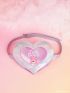 X Care Bears Heart & Bear Graphic Holographic Novelty Bag