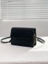 Mini Crocodile Embossed Flap Square Bag