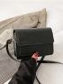 Mini Crocodile Embossed Flap Square Bag