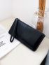 Minimalist Long Wallet With Wristlet