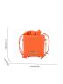 Mini Neon Orange Metal Decor Drawstring Design Chain Box Bag