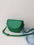 Mini Minimalist Snap Button Saddle Bag