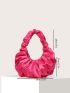 Satin Minimalist Ruched Bag