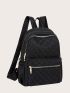 Pocket Front Quilted Backpack