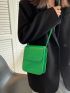 Mini Letter Embossed Flap Square Bag