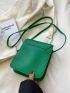 Mini Letter Embossed Flap Square Bag