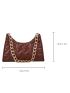 Quilted Chain Baguette Bag