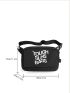 Letter Graphic Waist Bag