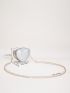 Mini Metallic Heart Shaped Chain Novelty Bag