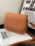 Mini Letter Graphic Flap Saddle Bag