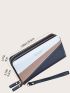 Colorblock Letter Detail Long Wallet