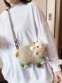 Fluffy Cartoon Sheep Design Novelty Bag