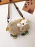 Fluffy Cartoon Sheep Design Novelty Bag