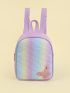 Ombre Heart Pattern Sequin & Butterfly Decor Classic Backpack