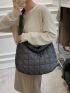 Stylish Quilted Crossbody Hobo Bag Perfect For Work