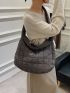 Stylish Quilted Crossbody Hobo Bag Perfect For Work