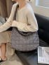 Stylish Quilted Crossbody Hobo Bag Perfect For Work