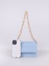 Mini Quilted Detail Flap Chain Square Bag