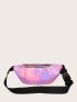 Holographic Double Pocket Fanny Pack