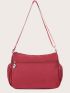 Multi Zipper Front Crossbody Bag