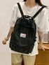 Letter Patch Functional Backpack