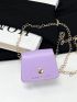 Mini Letter Graphic Flap Square Bag