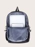 Letter Patch Large Capacity School Bag