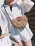 Hollow Out Straw Bag