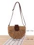 Hollow Out Straw Bag